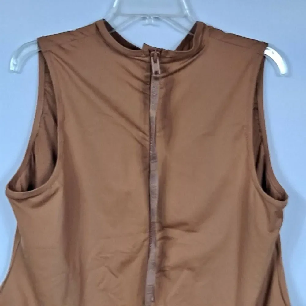 SKIMS Swim mock neck cycle suit. NWT‎